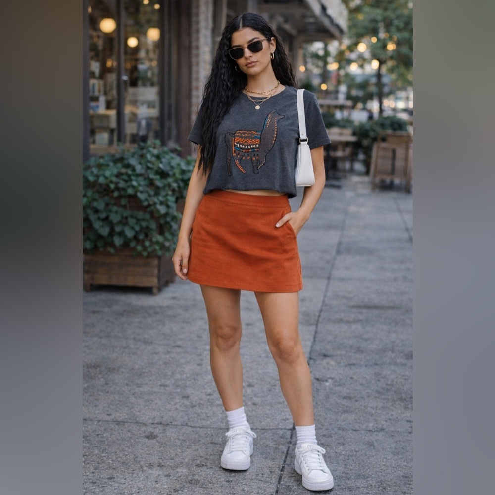 Sonoma Charcoal T-Shirt Llama Size M